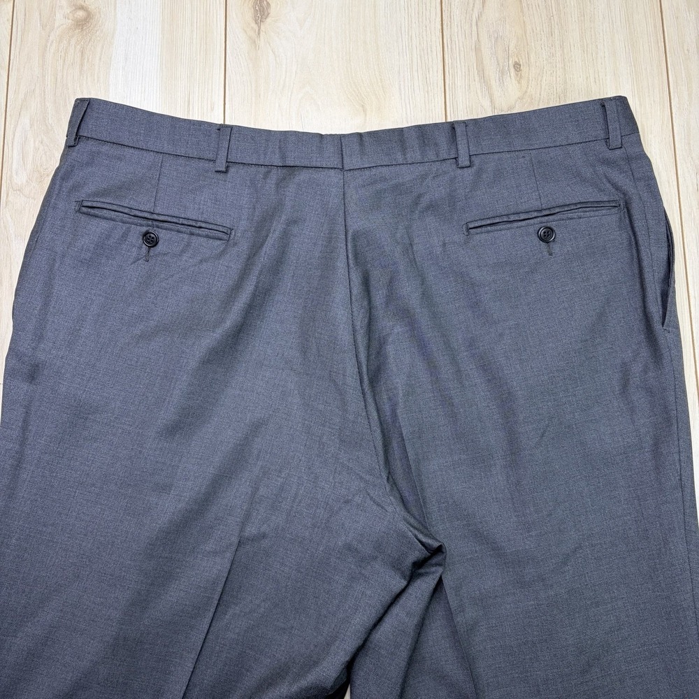 Lubiam 1911 Trousers Men's 41x32 Ermenegildo Zegna Trofeo Wool Gray Dress Pants - Picture 12 of 12